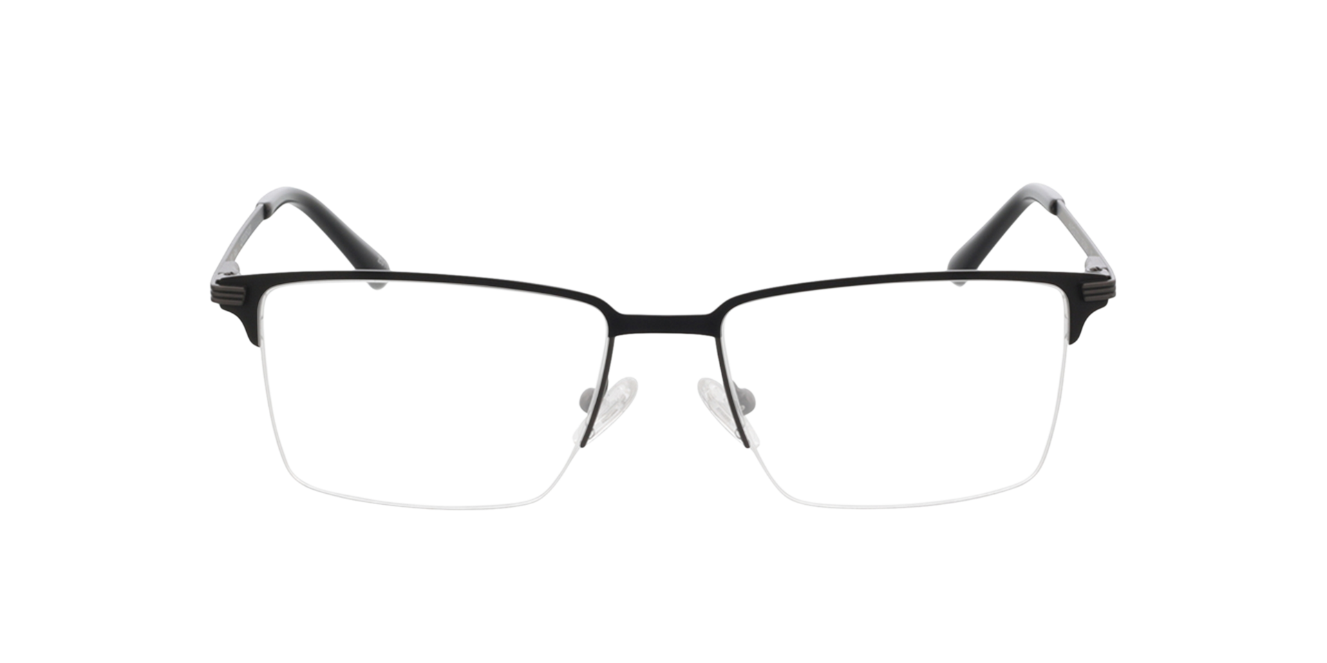 Ross Matt Gun  &  Black MetallEyeglass Frames von B24, Vorderansicht