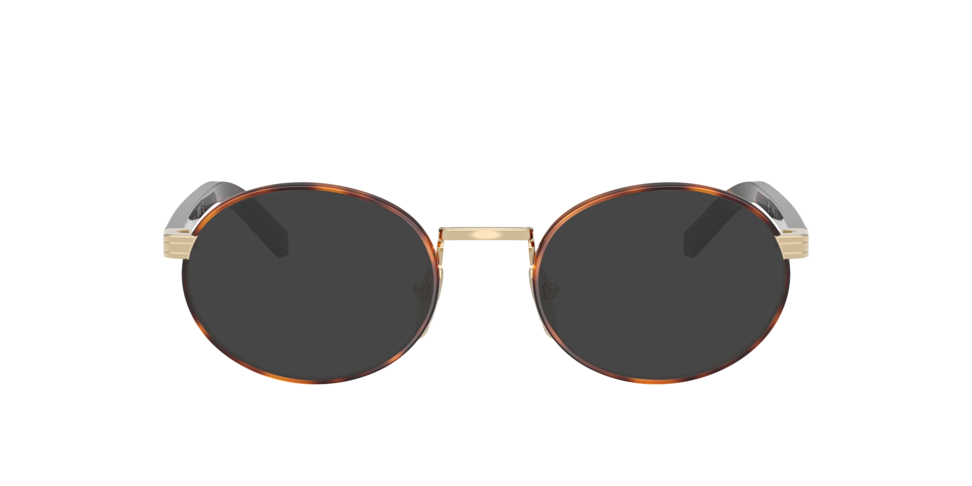PR B55V Pale Gold & Root Tortoise MetaalEyeglass Frames van B24, met getinte lenzen