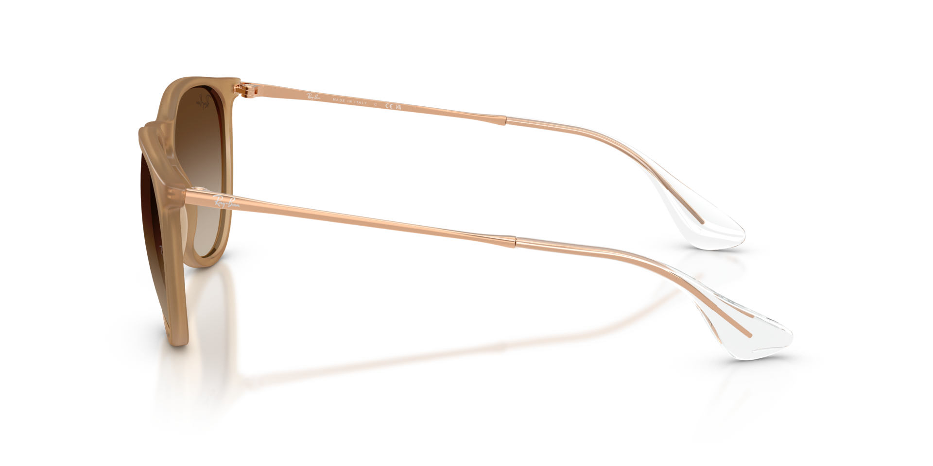 RB4171 Rubber Beige KunststofSunglass Frames van B24, Zijaanzicht