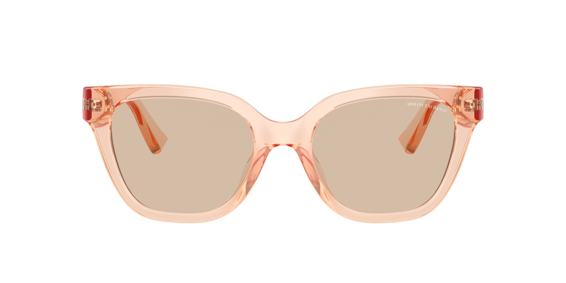 AX4164SU Transparent Peach KunststofSunglass Frames van B24, met getinte lenzen
