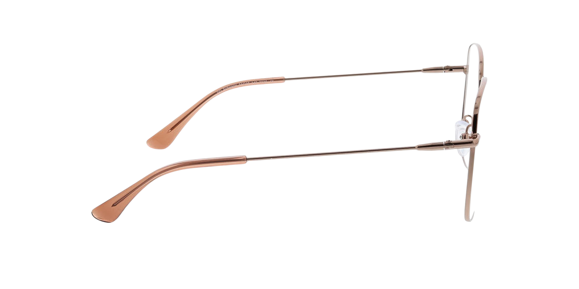 Schwerin Roségold MetallEyeglass Frames von B24, Seitenansicht