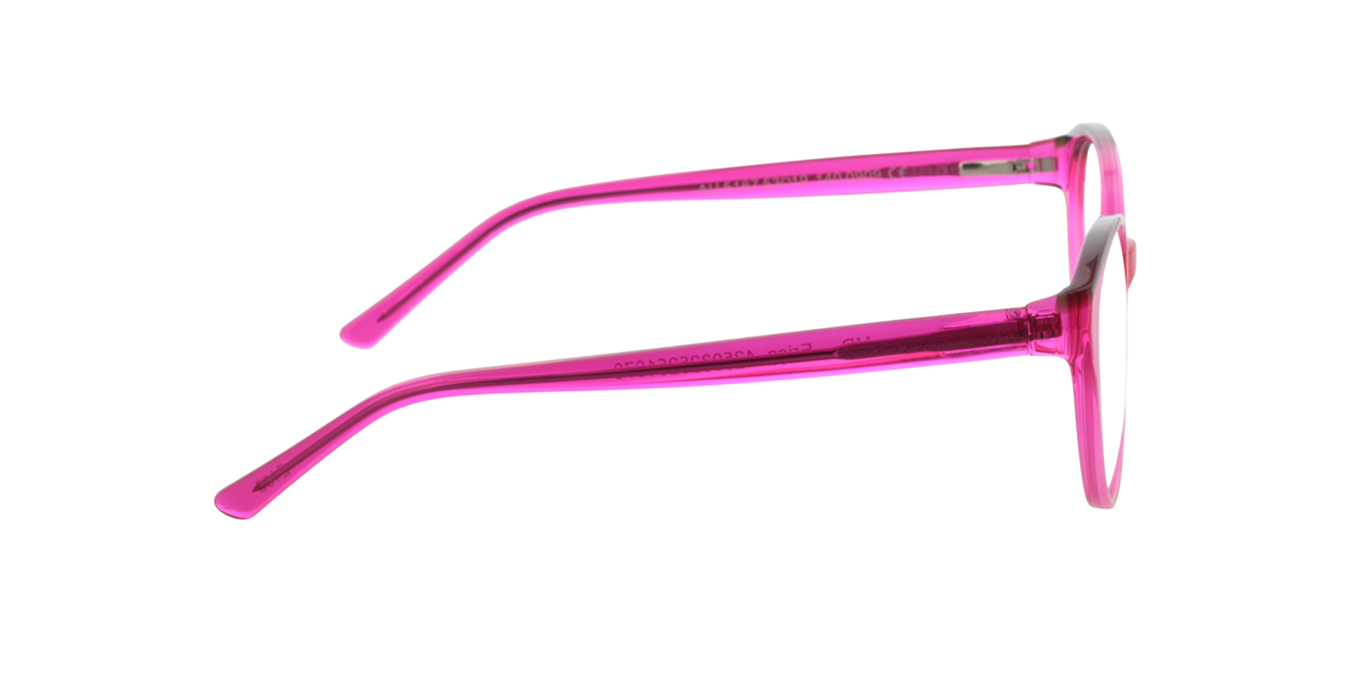 Erica Kristal roze  &  kristal kaki AcetaatEyeglass Frames van B24, Zijaanzicht