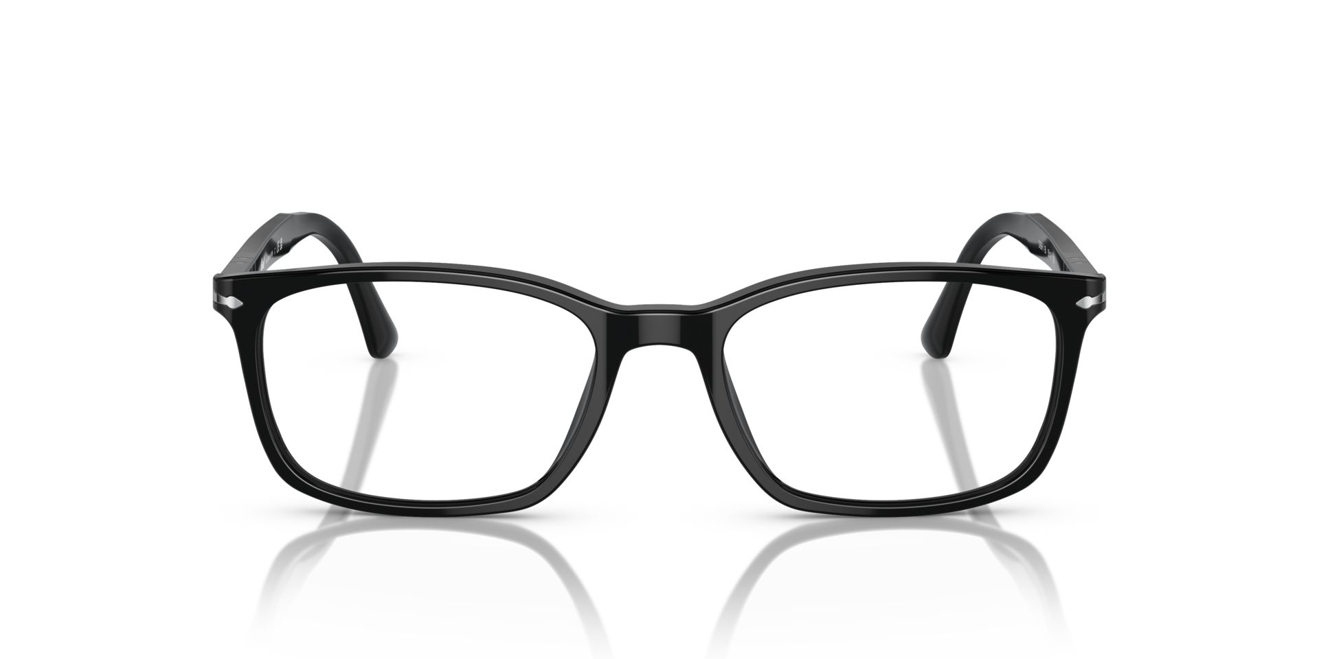 PO3189V Schwarz AcetatEyeglass Frames von B24, Vorderansicht