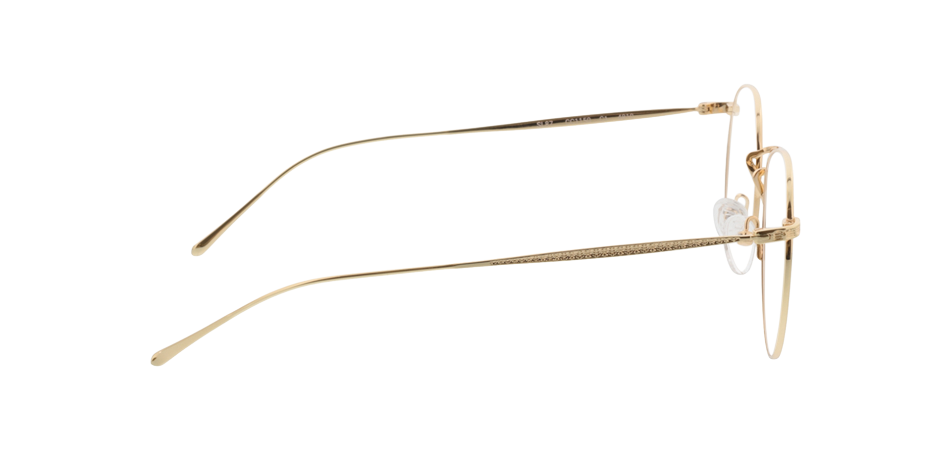 Macon Gold MetallEyeglass Frames von B24, Seitenansicht