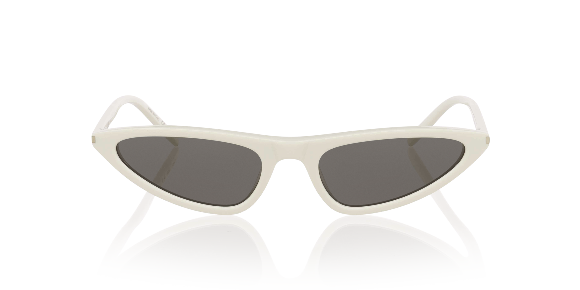 Sl 703 Wit AcetaatSunglass Frames van B24, Vooraanzicht