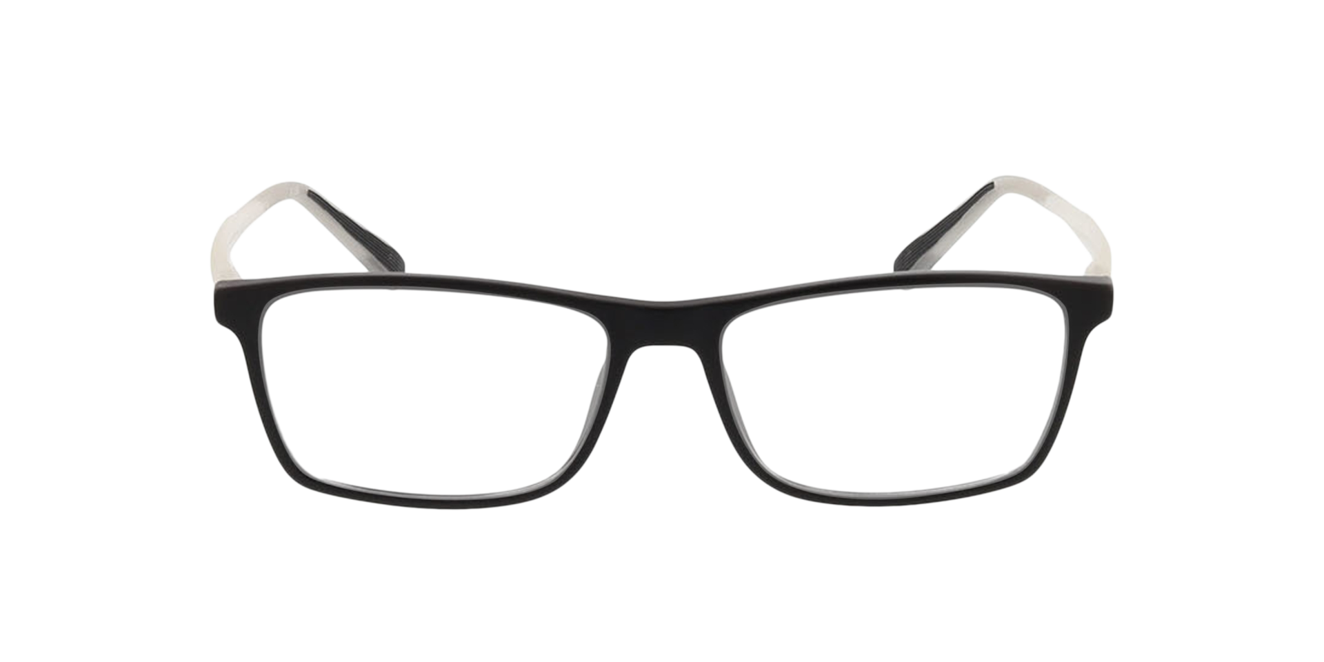 Toronto Mattschwarz KunststoffEyeglass Frames von B24, Vorderansicht