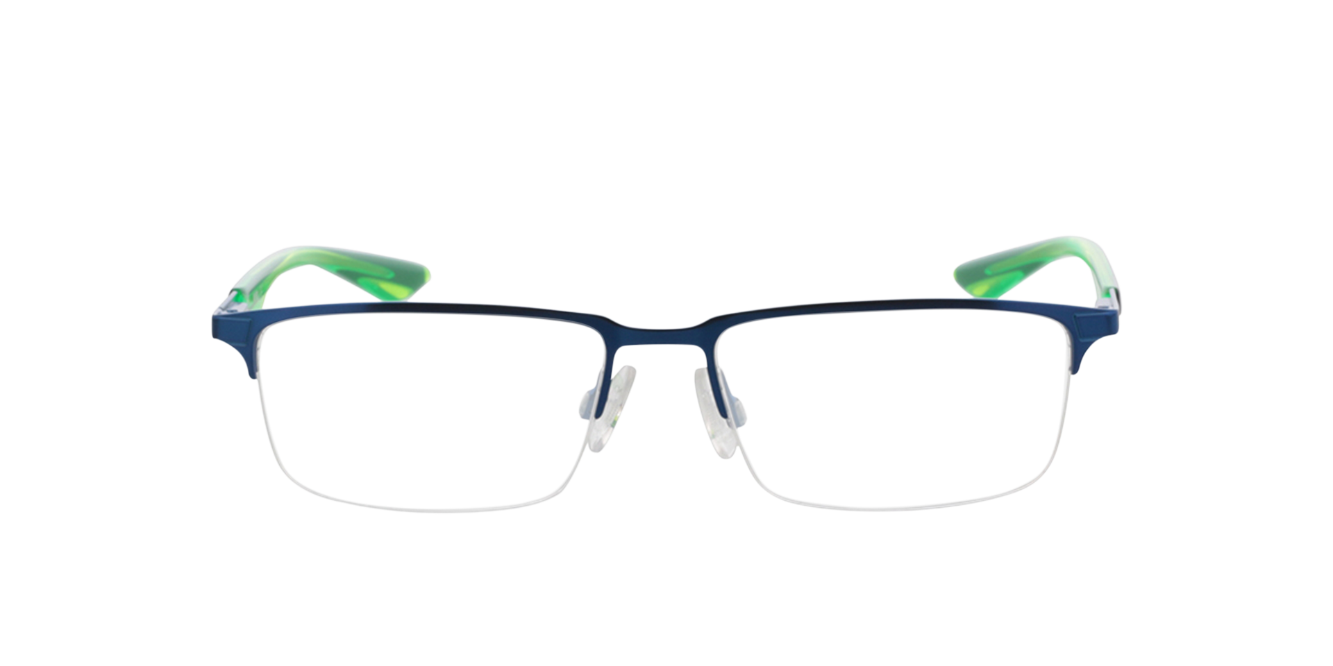 PU0064O Blau MetallEyeglass Frames von B24, Vorderansicht