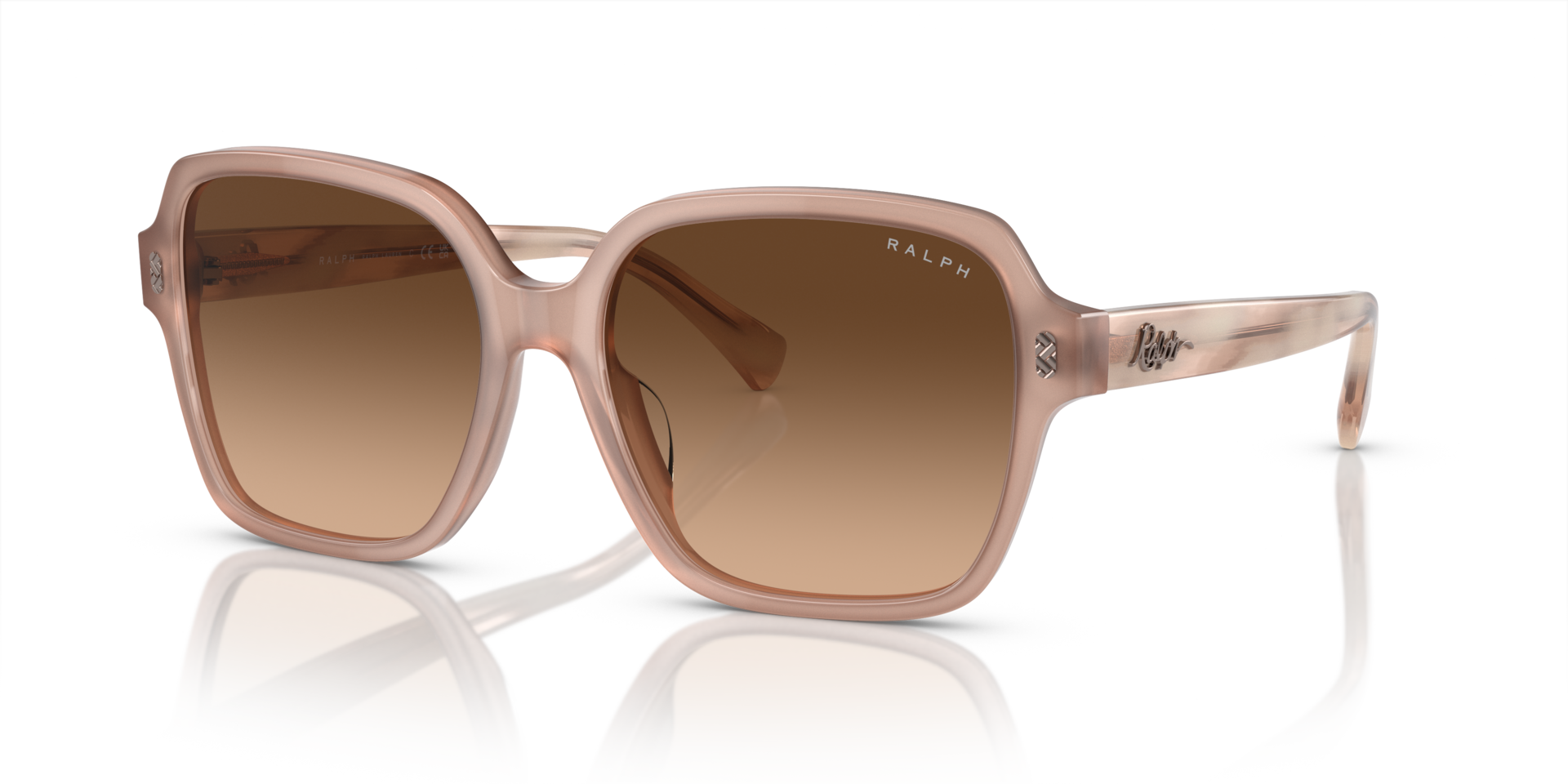 RA5304U Shiny Opal Rose Beige AcetaatSunglass Frames van B24, Hoekweergave