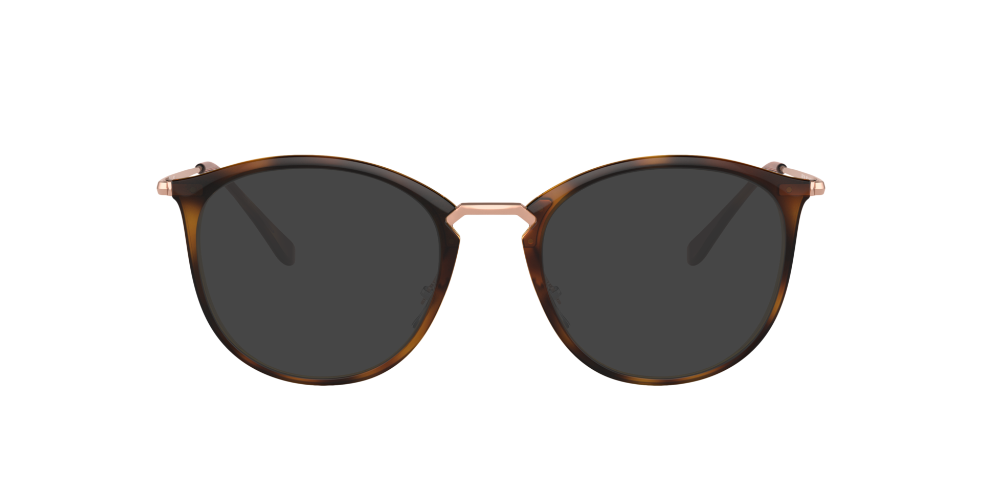 RB7140 Havana gestreept KunststofEyeglass Frames van B24, met getinte lenzen