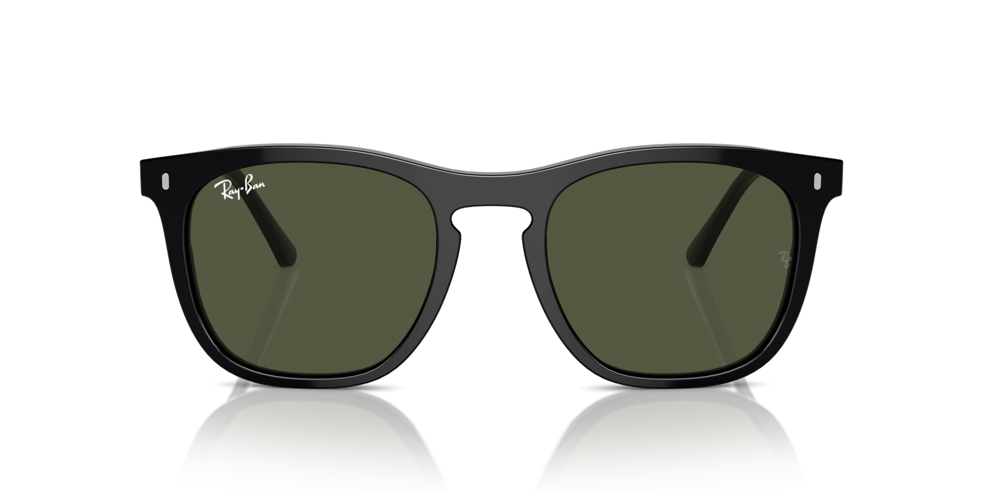 RB2210 Zwart KunststofSunglass Frames van B24, Vooraanzicht