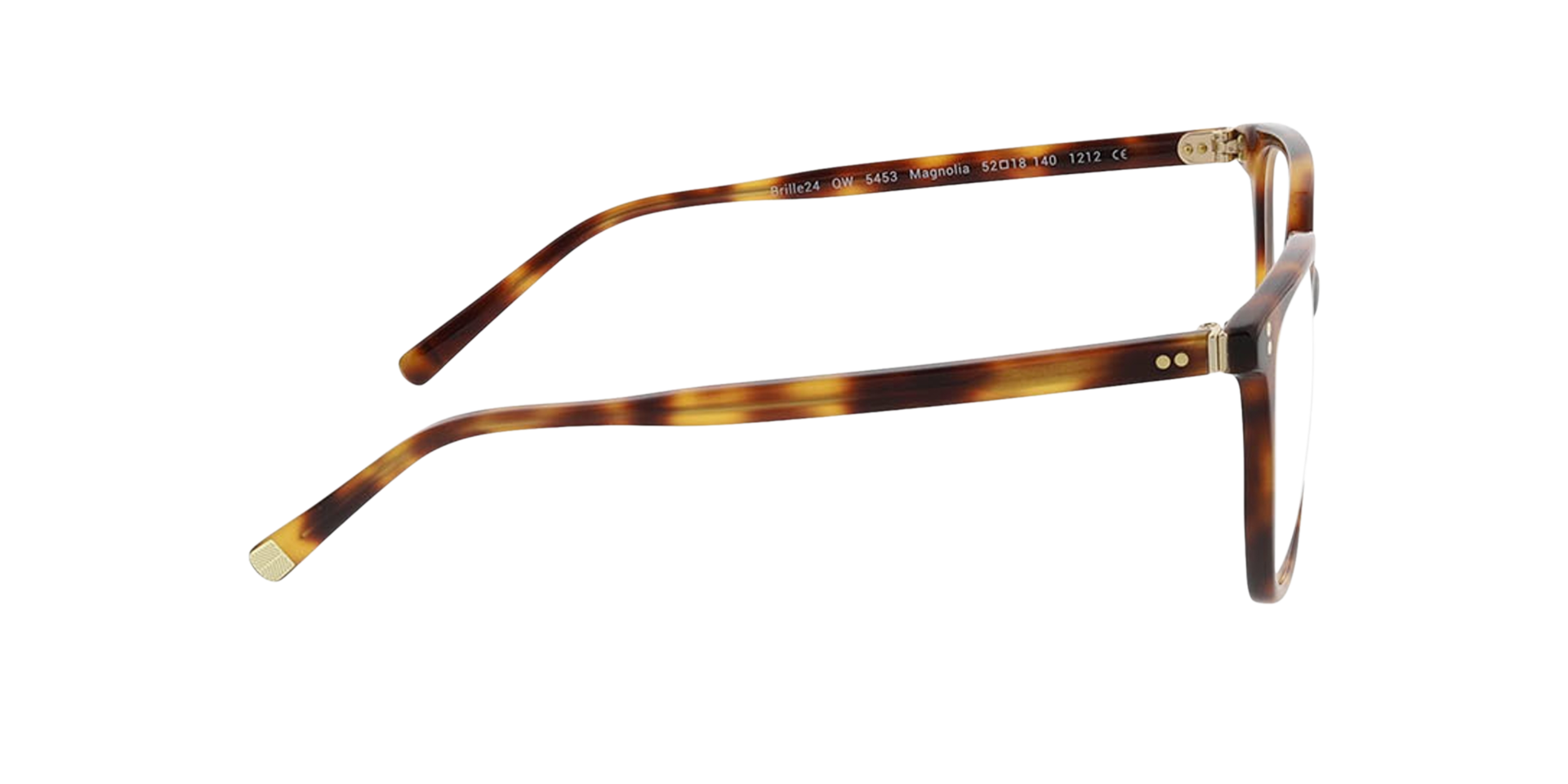 Magnolia Havana AcetaatEyeglass Frames van B24, Zijaanzicht