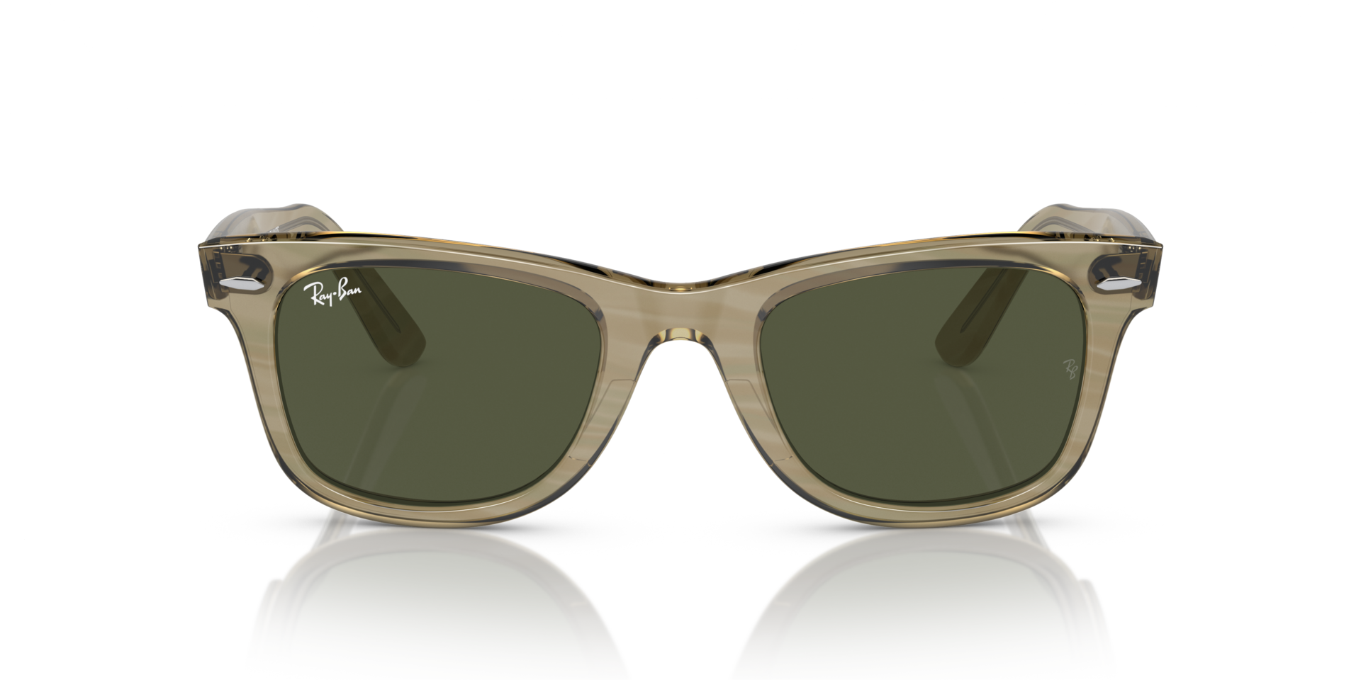 RB2140 Photo gestreept grijs AcetaatSunglass Frames van B24, Vooraanzicht
