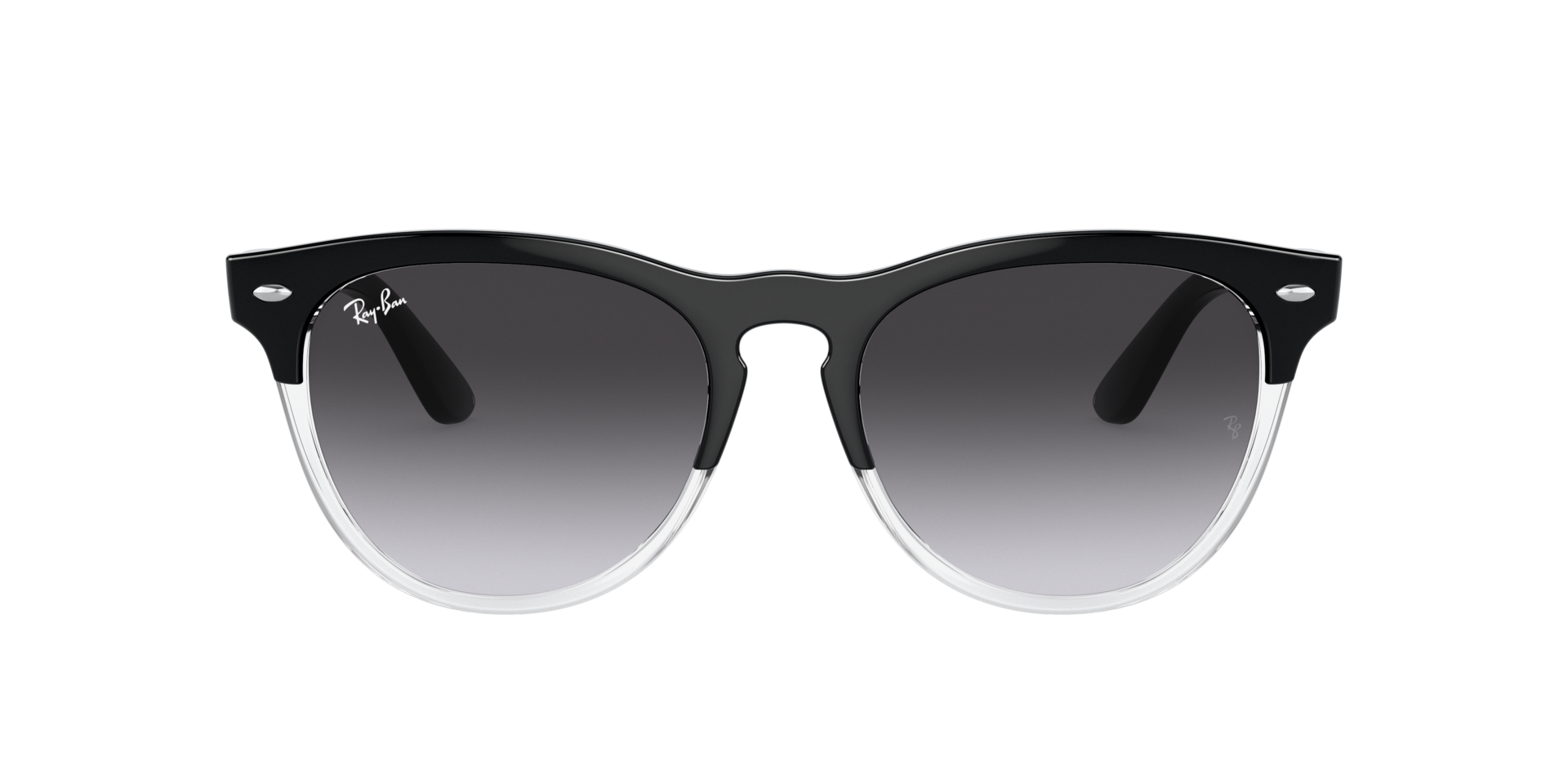 RB4471 Zwart op transparant KunststofSunglass Frames van B24, met getinte lenzen