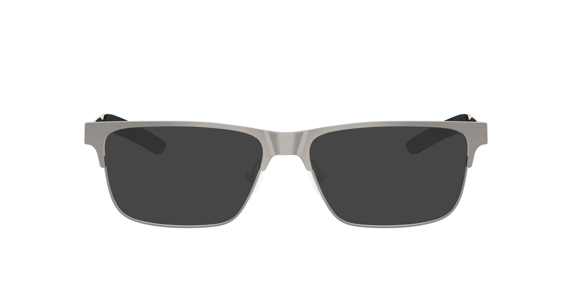 FZ7018 Gunmetal Brushed MetaalEyeglass Frames van B24, met getinte lenzen