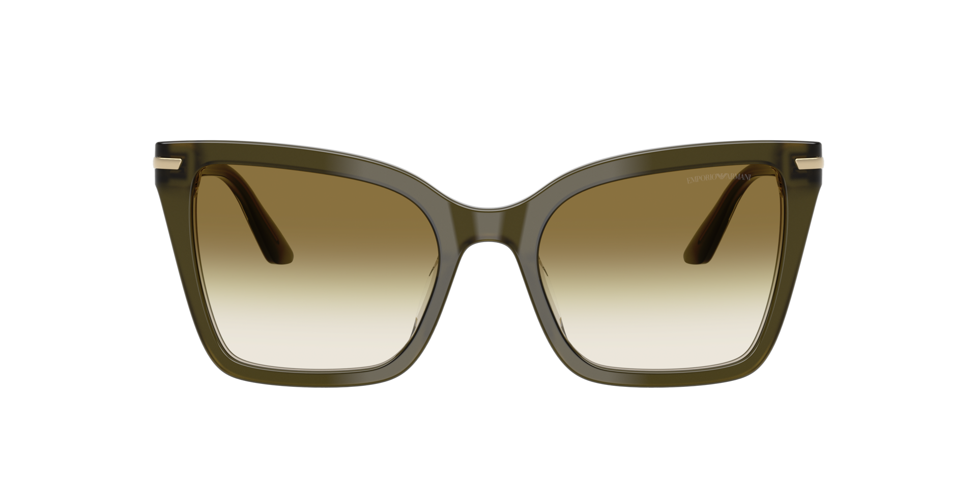 EA4273BU Shiny Dark Green AcetaatSunglass Frames van B24, met getinte lenzen