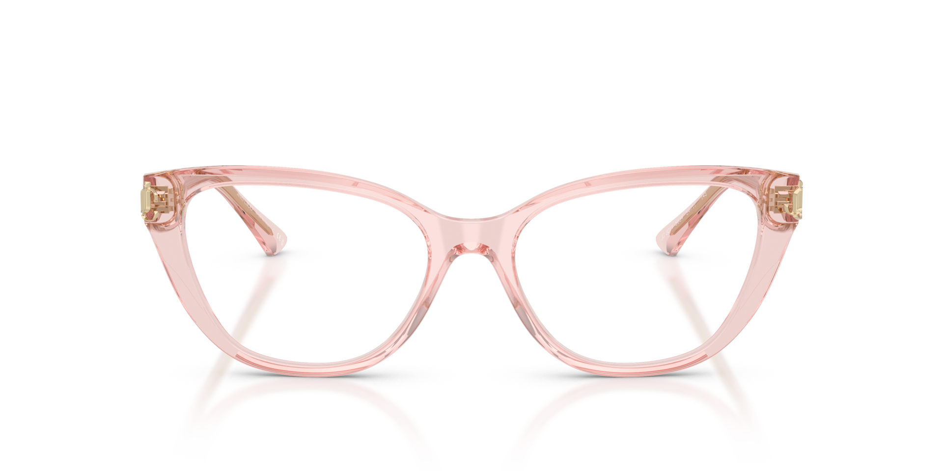 JC3011 Transparant Roze AcetaatEyeglass Frames van B24, Vooraanzicht