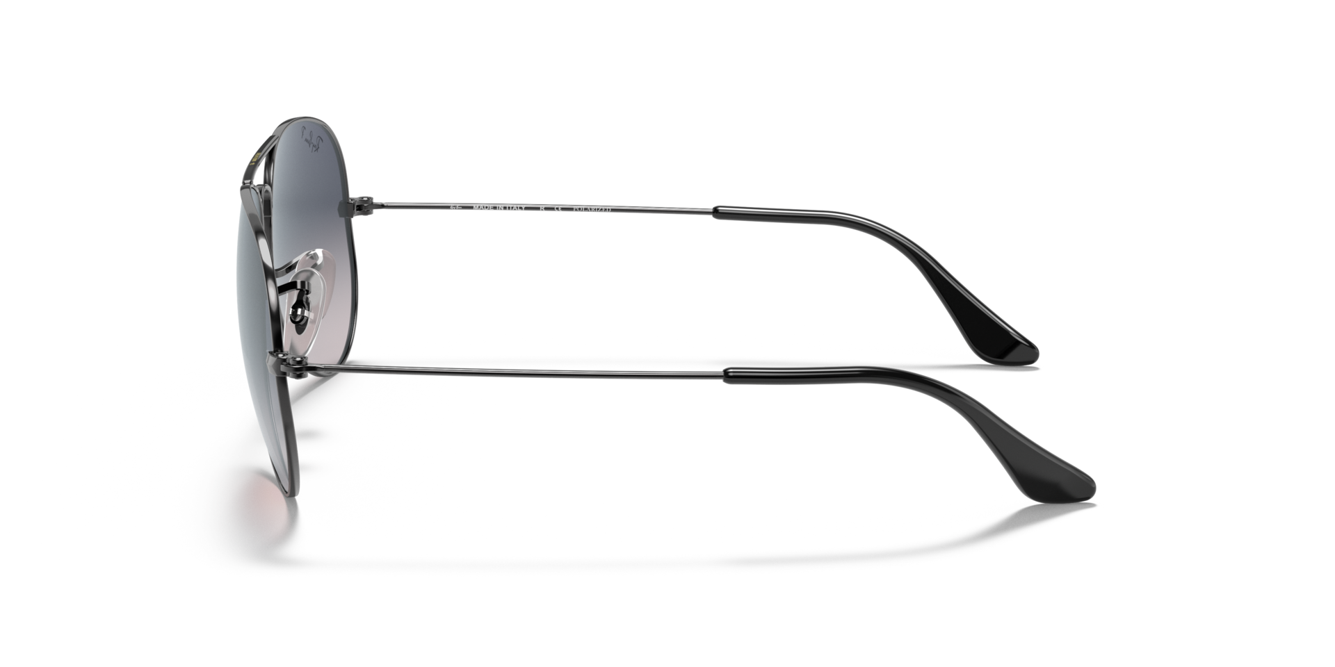 RB3025 Staalgrijs MetaalSunglass Frames van B24, Zijaanzicht