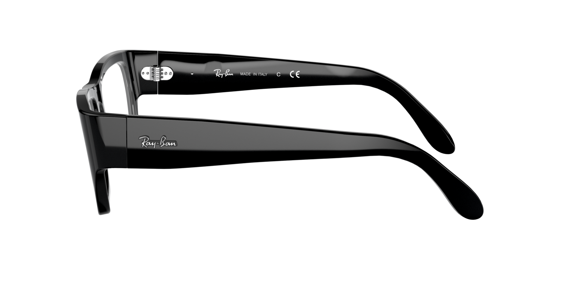 RB5487 Zwart AcetaatEyeglass Frames van B24, Zijaanzicht