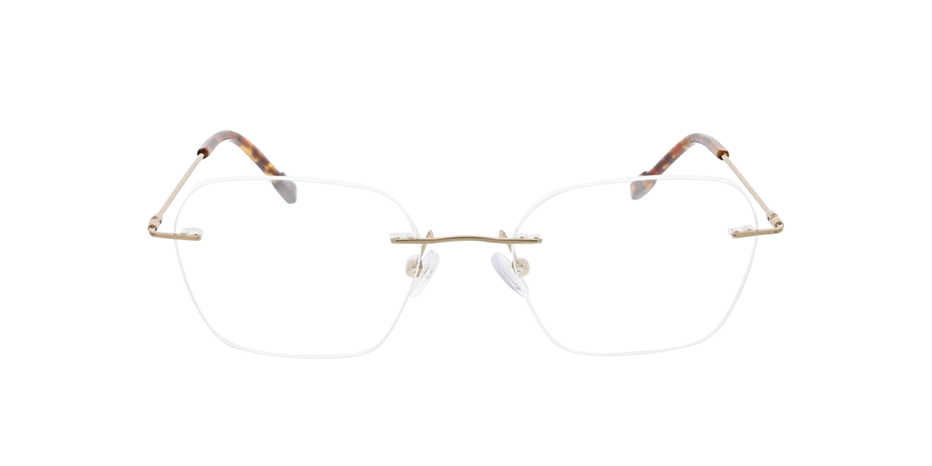 Frieda Goud MetaalEyeglass Frames van B24, Vooraanzicht