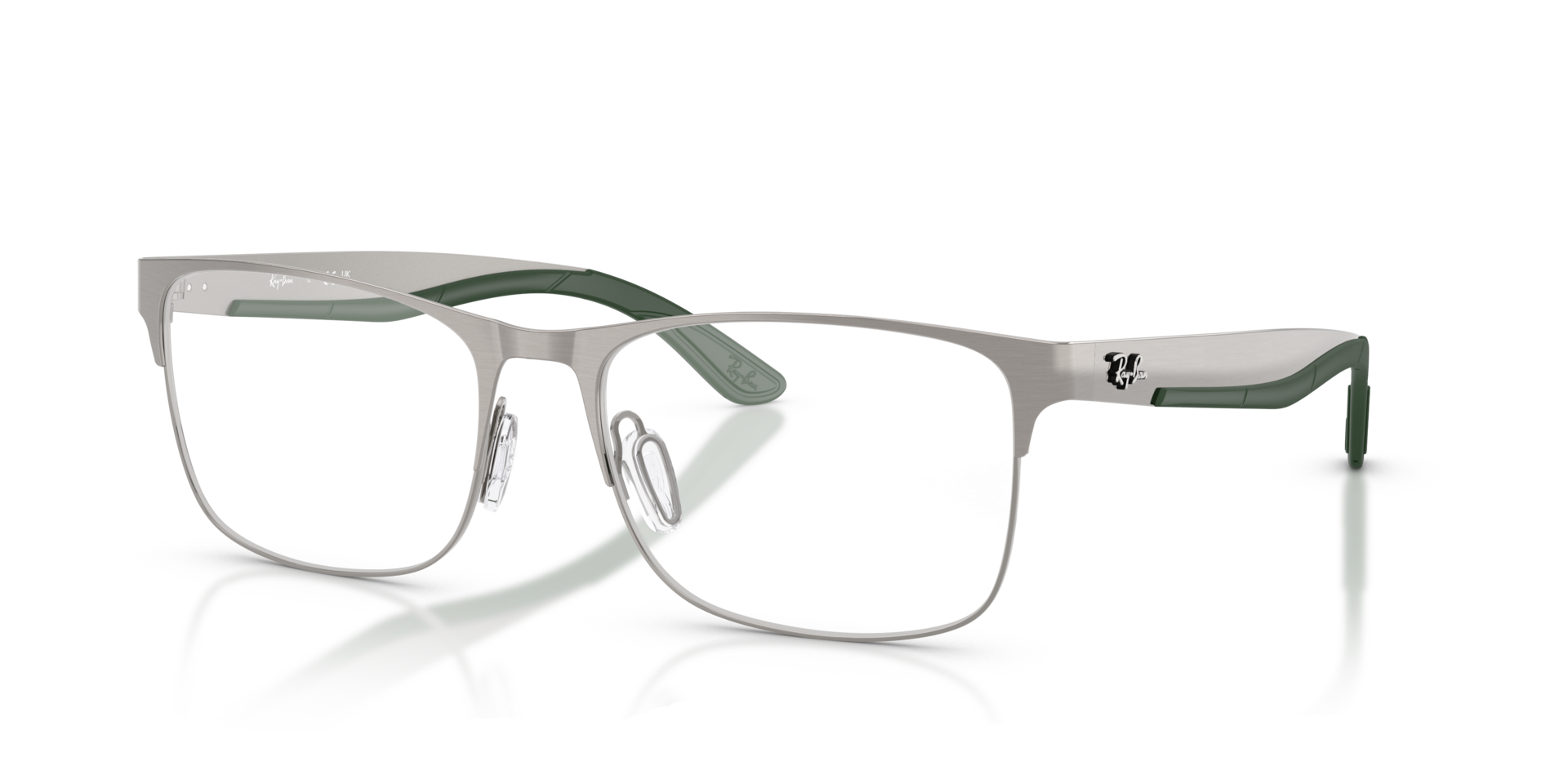 RB7550 Gunmetal MetallEyeglass Frames von B24, Dreiviertelansicht