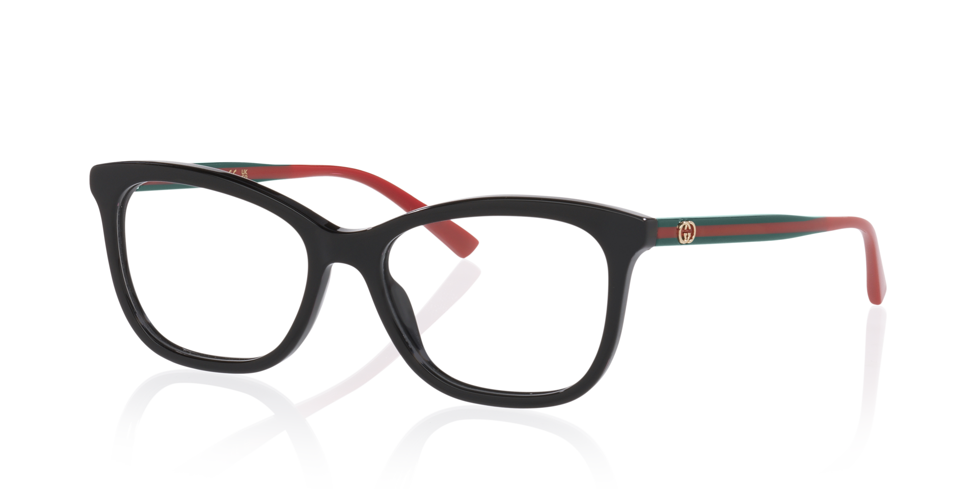 GG2117O Schwarz AcetatEyeglass Frames von B24, Dreiviertelansicht
