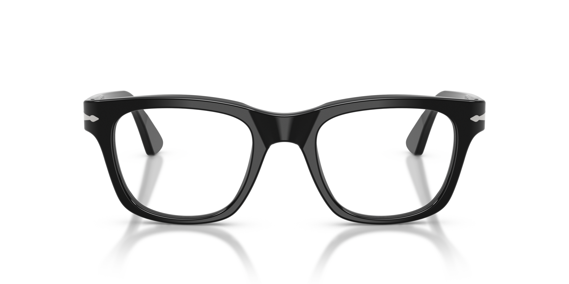 PO3389V Schwarz AcetatEyeglass Frames von B24, Vorderansicht