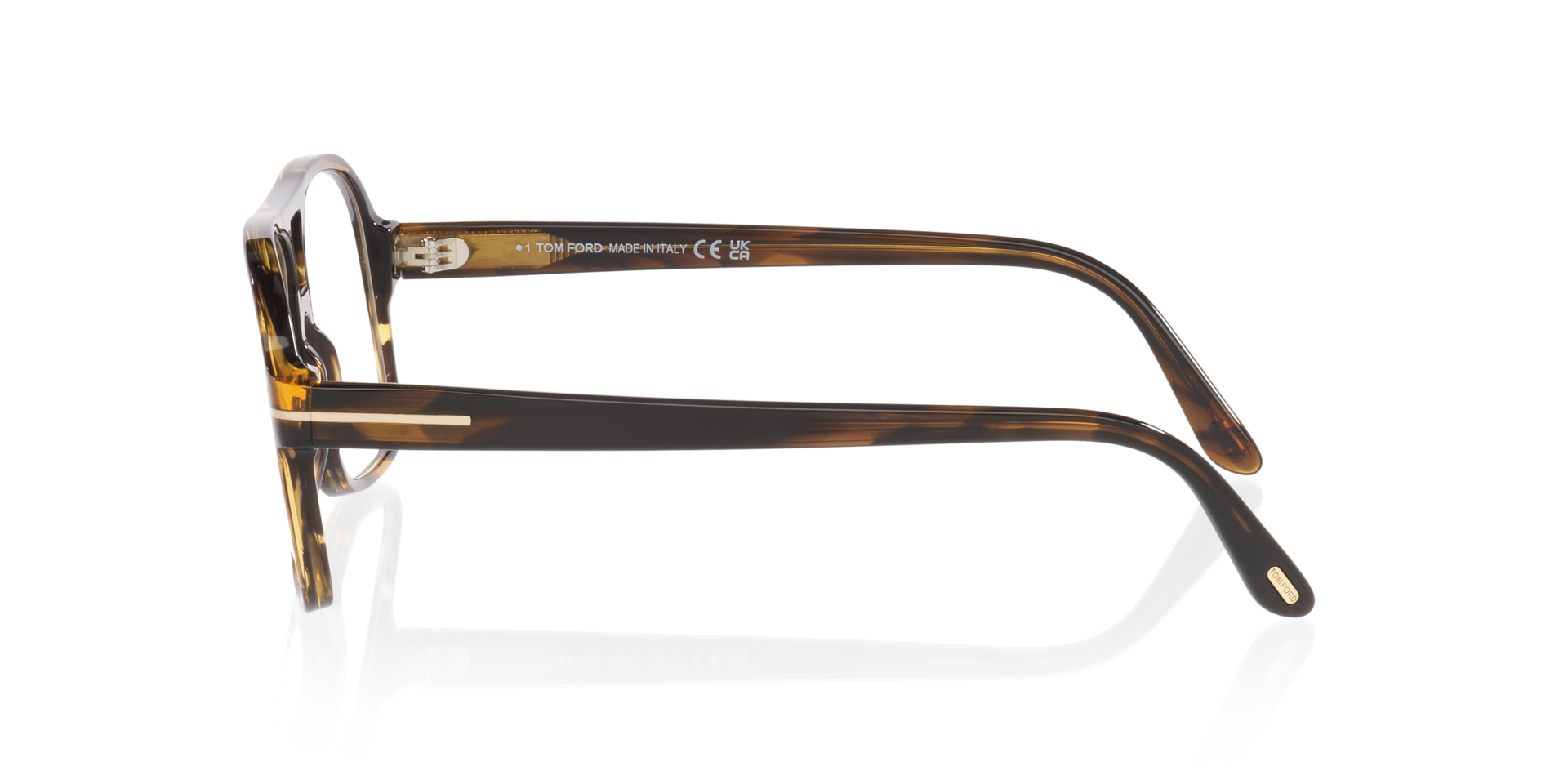 FT6058-B Tortoise Clear AcetatEyeglass Frames von B24, Seitenansicht