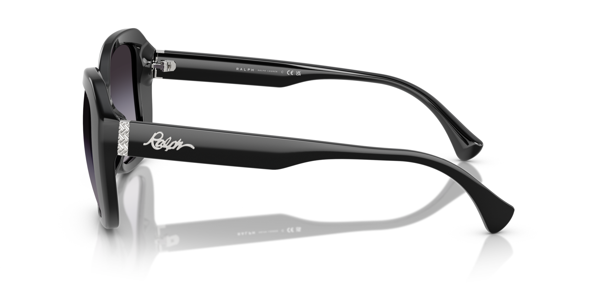 RA5321U Schwarz glänzend AcetatSunglass Frames von B24, Seitenansicht