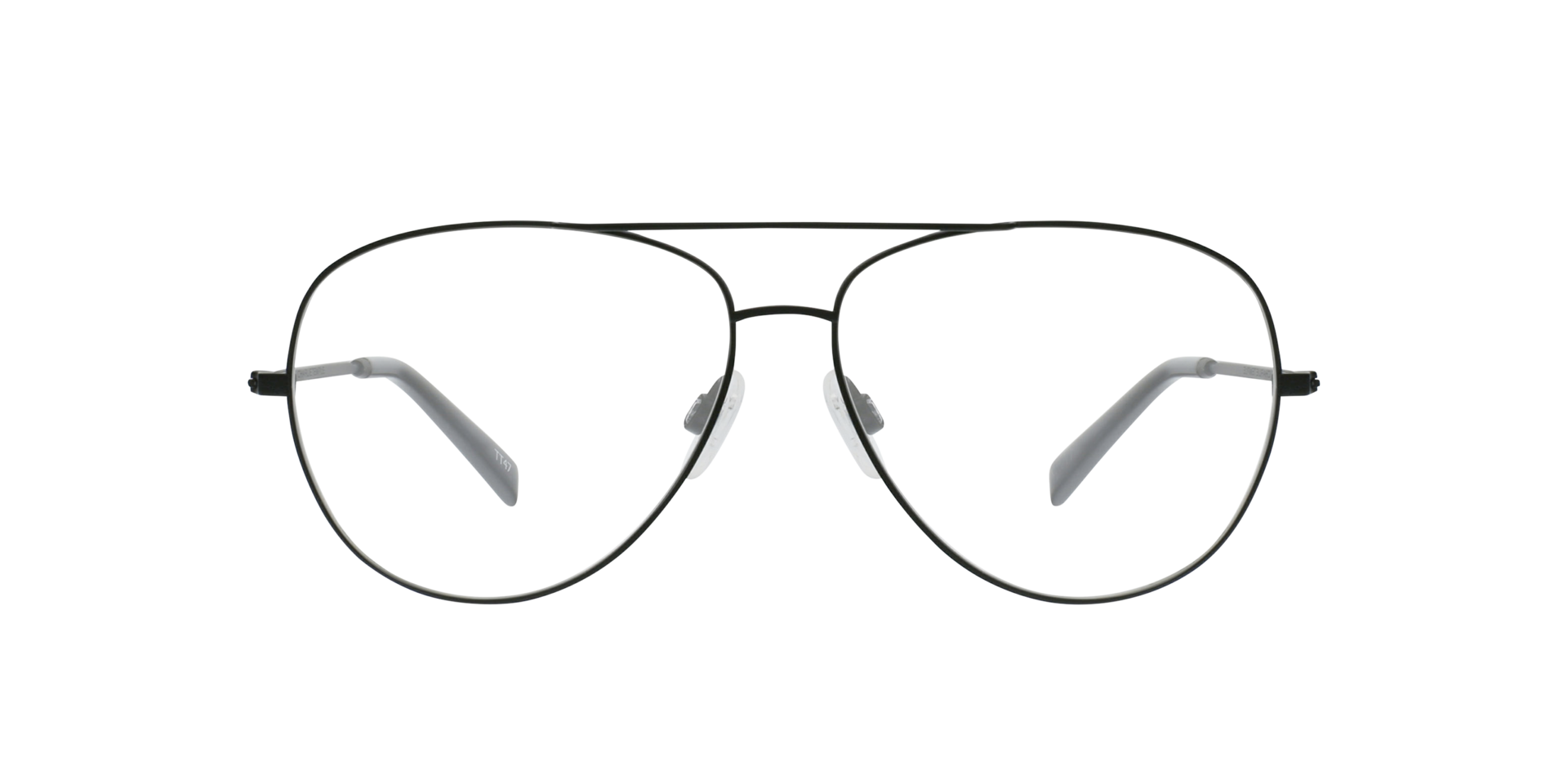 Maverick Black Titanium TitaanEyeglass Frames van B24, Vooraanzicht