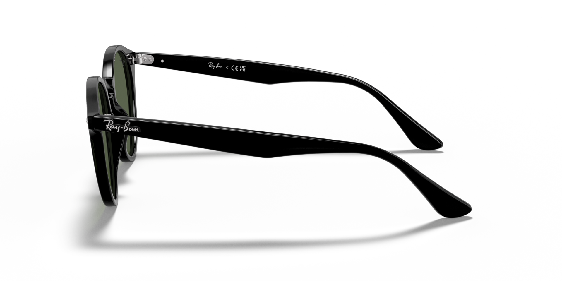 RB2180 Zwart KunststofSunglass Frames van B24, Zijaanzicht