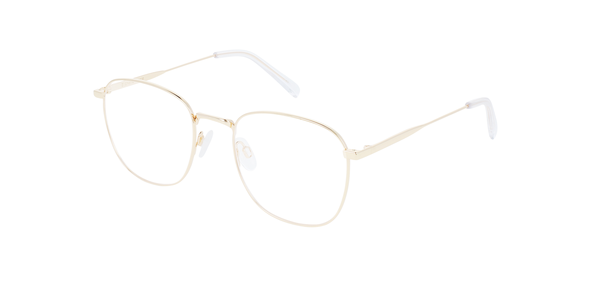 Richy Light Gold Titanium TitanEyeglass Frames von B24, Dreiviertelansicht