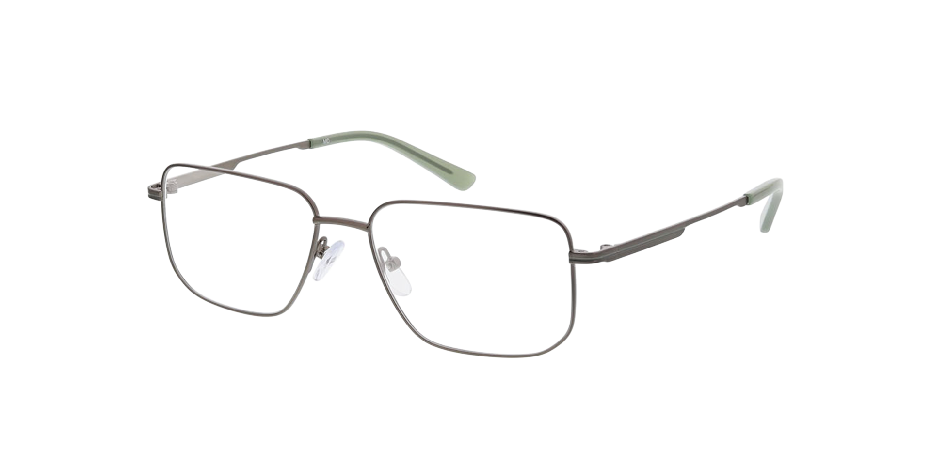 Cardiff Satijn staal MetaalEyeglass Frames van B24, Hoekweergave
