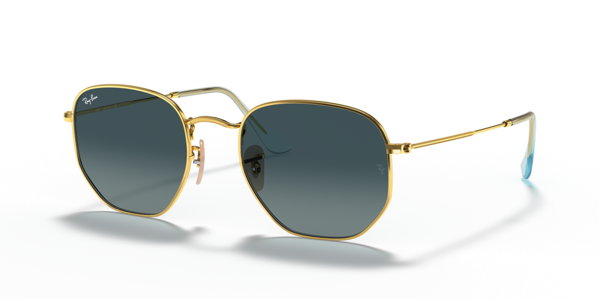 RB3548N Arista goud MetaalSunglass Frames van B24, Hoekweergave