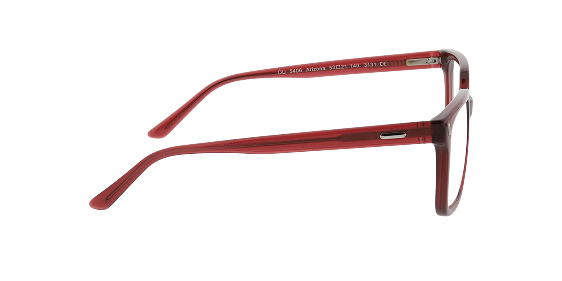 Arizona Crystal Burgundy KunststoffEyeglass Frames von B24, Seitenansicht