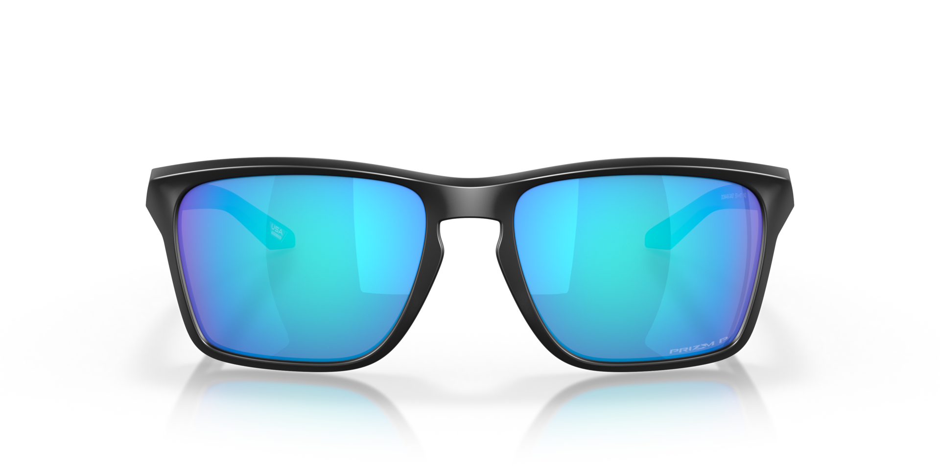 Sylas Matzwart KunststofSunglass Frames van B24, Vooraanzicht