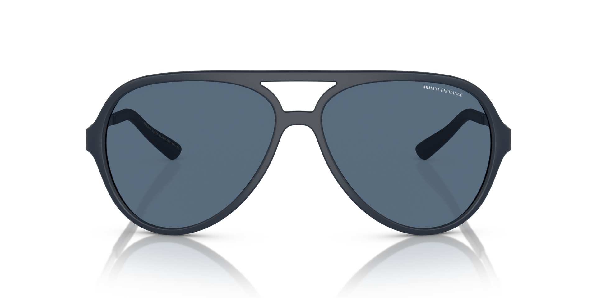 AX4133S Matt Blau KunststoffSunglass Frames von B24, Vorderansicht