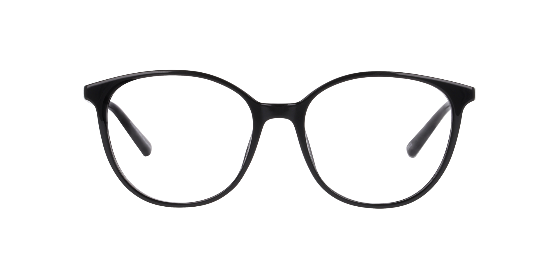 Riga Schwarz KunststoffEyeglass Frames von B24, Vorderansicht