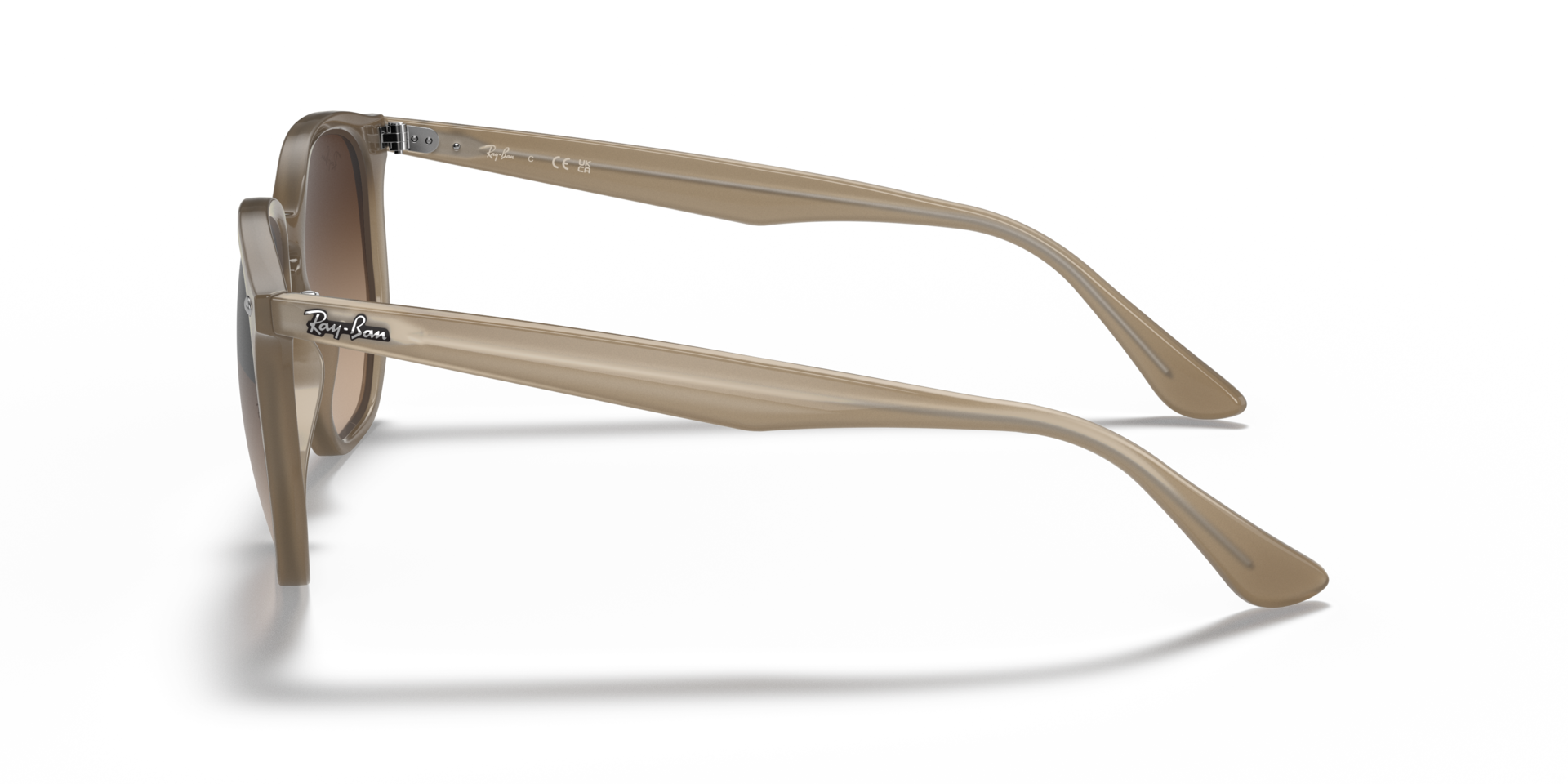 RB4306 Beige KunststoffSunglass Frames von B24, Seitenansicht