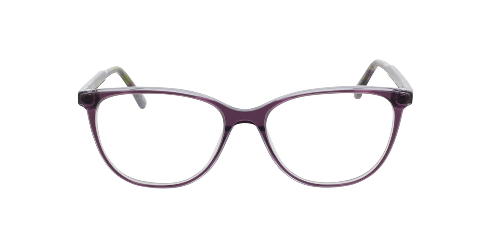 Milano Bilayer Purple Crystal AcetatEyeglass Frames von B24, Vorderansicht