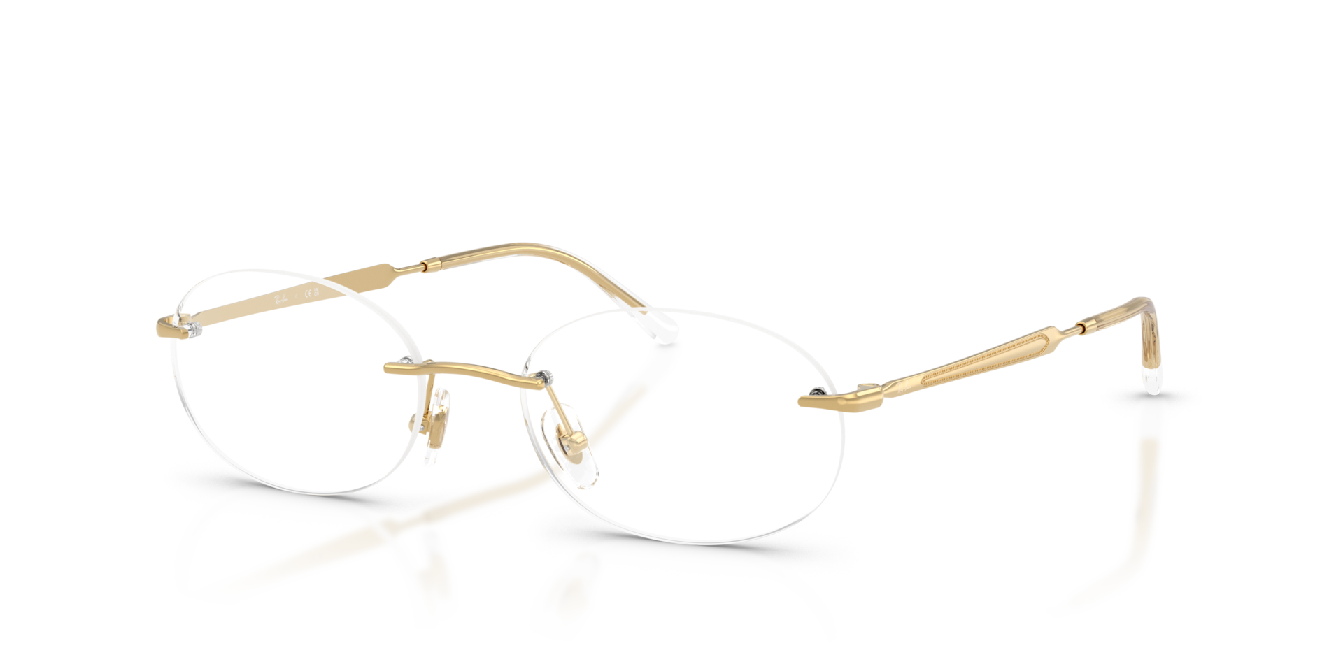 RB3767V Arista goud MetaalEyeglass Frames van B24, Hoekweergave