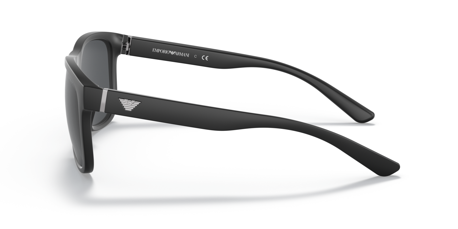 EA4182U Matt Schwarz KunststoffSunglass Frames von B24, Seitenansicht