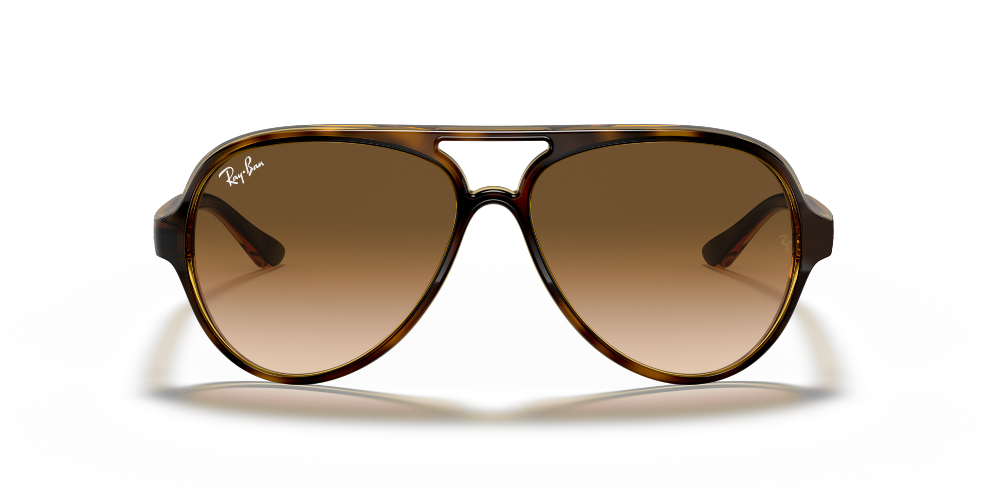 RB4125 Licht Havana KunststofSunglass Frames van B24, Vooraanzicht