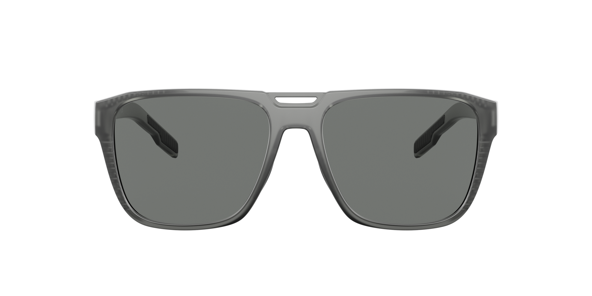 XD9038 Matte Smoke Crystal KunststoffSunglass Frames von B24, mit getönten Gläsern