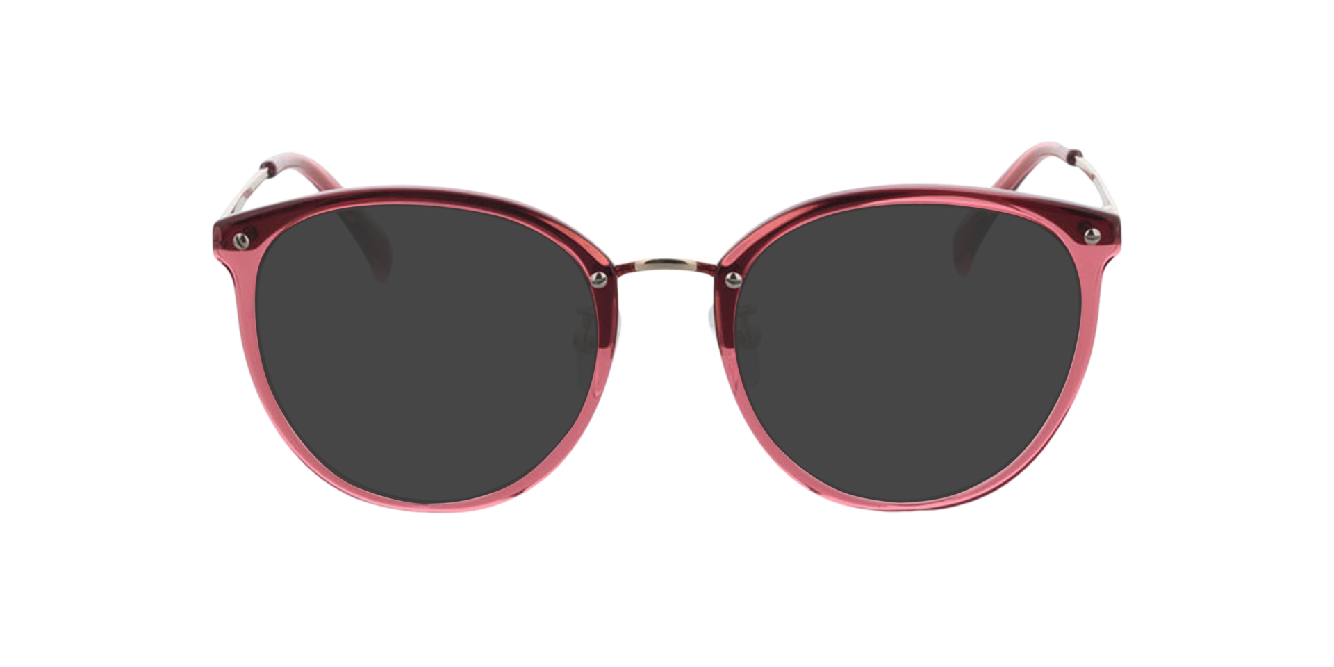 Charlotte Roze  &  goud AcetaatEyeglass Frames van B24, met getinte lenzen