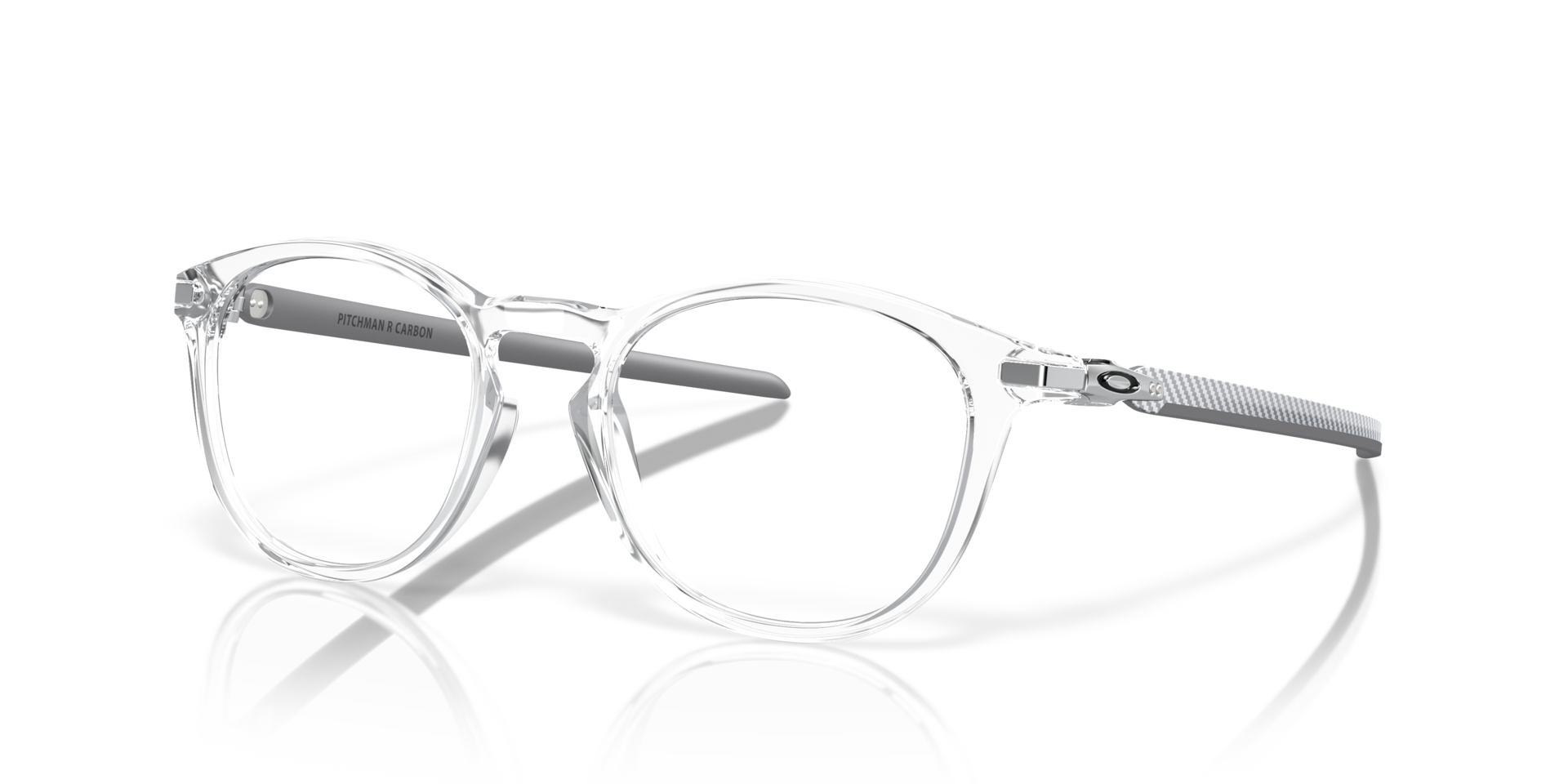 Pitchman™ R Carbon Glanzend transparant KunststofEyeglass Frames van B24, Hoekweergave