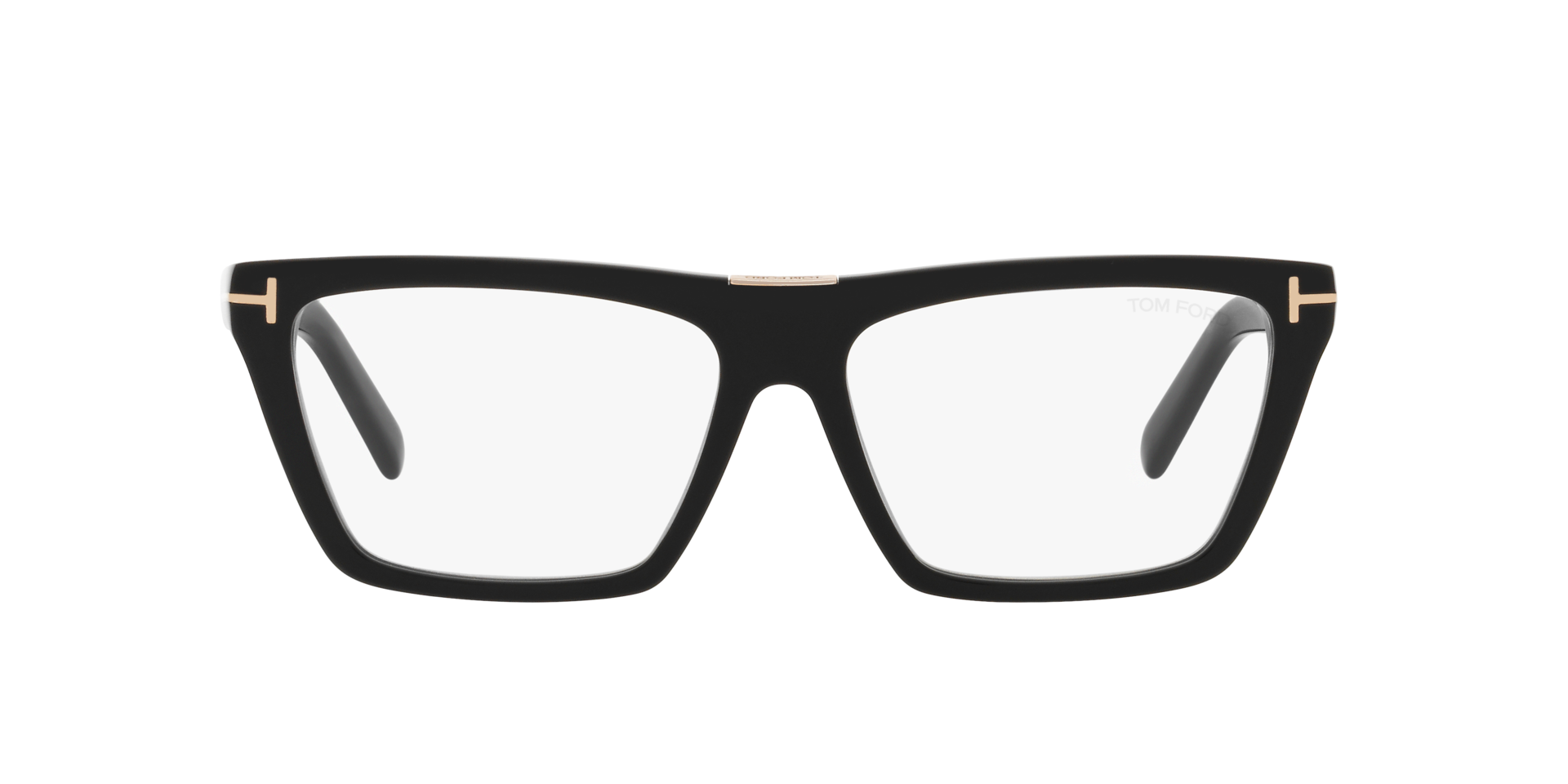 FT5912-B Zwart glanzend AcetaatEyeglass Frames van B24, Vooraanzicht