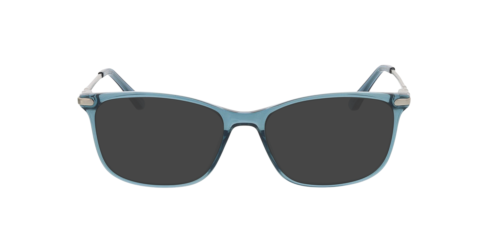 Greensboro Crystal Blue  &  Silver KunststoffEyeglass Frames von B24, mit getönten Gläsern
