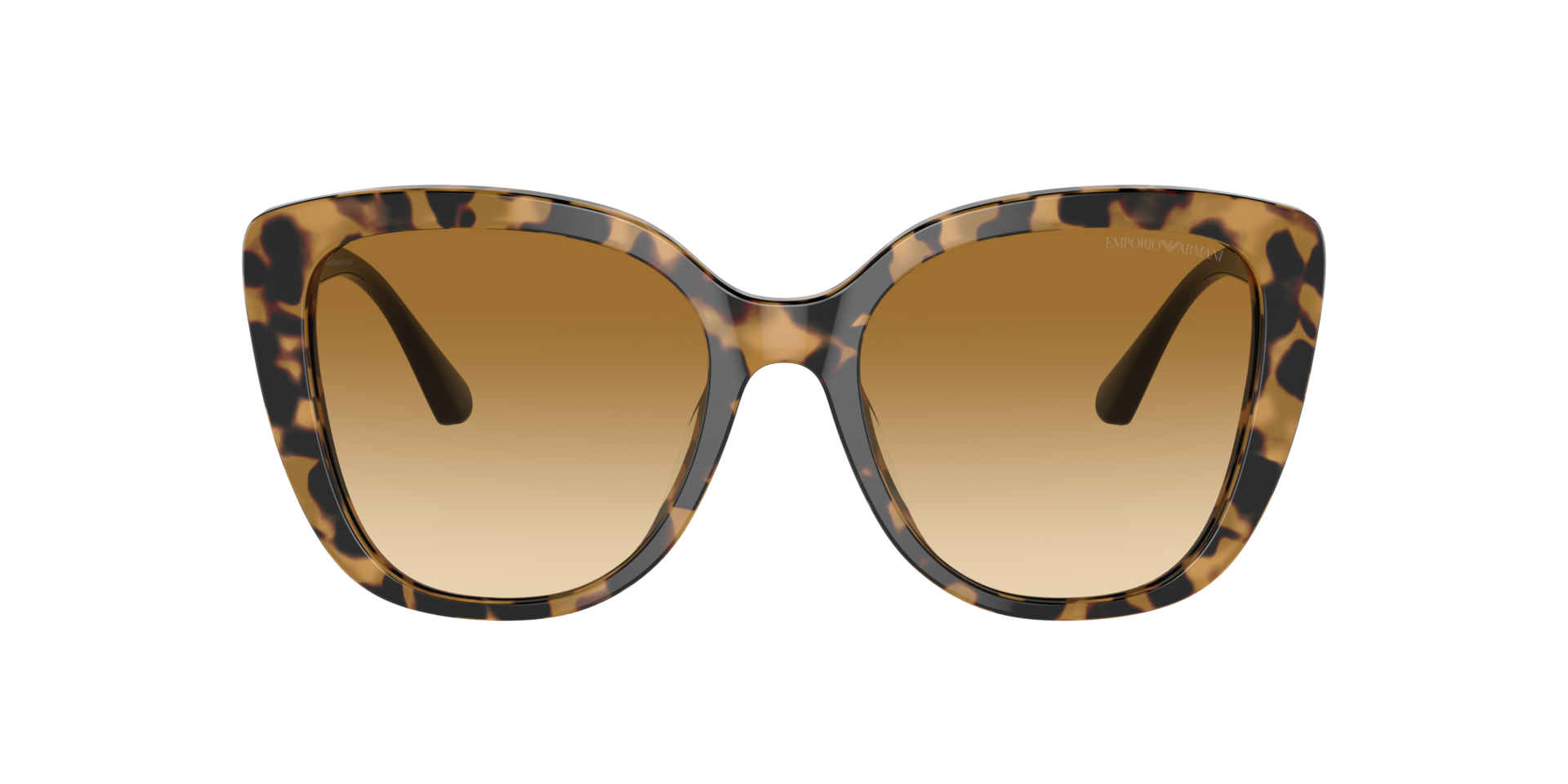 EA4214U Glanzend Havana geel AcetaatSunglass Frames van B24, met getinte lenzen