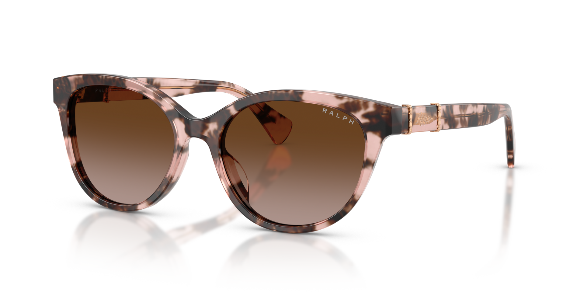 RA5357U Pink Havana AcetatSunglass Frames von B24, Dreiviertelansicht