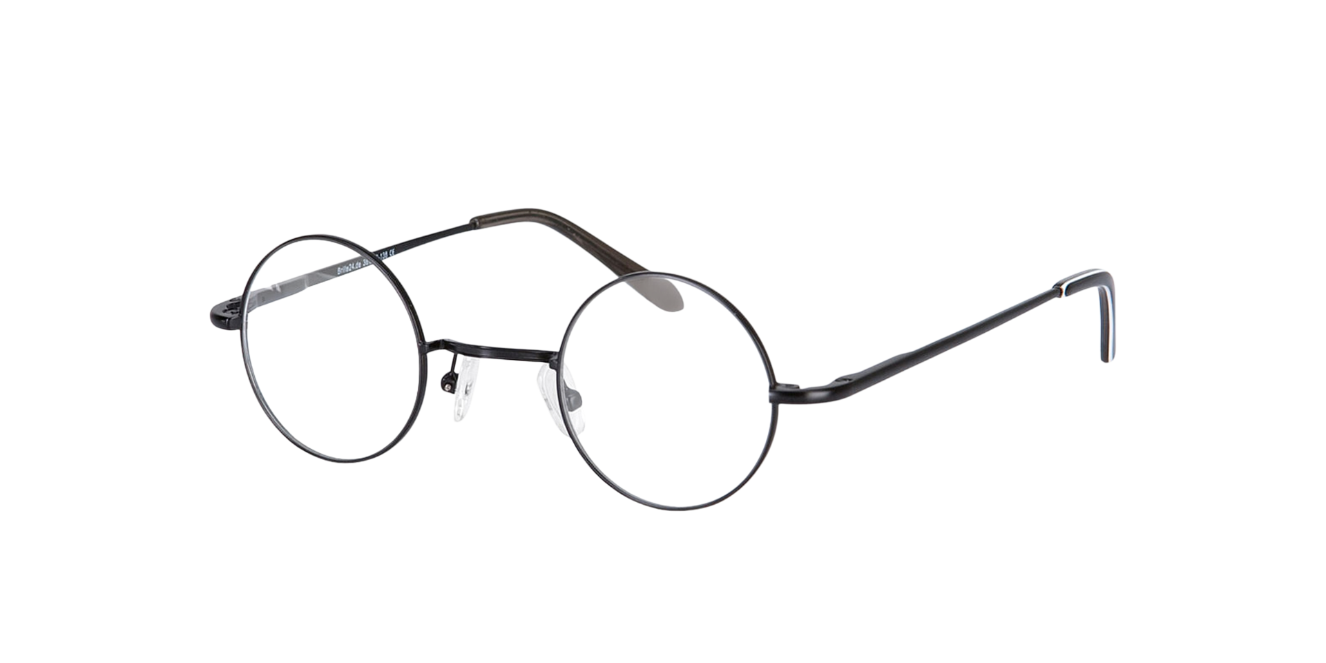Cary Schwarz MetallEyeglass Frames von B24, Dreiviertelansicht